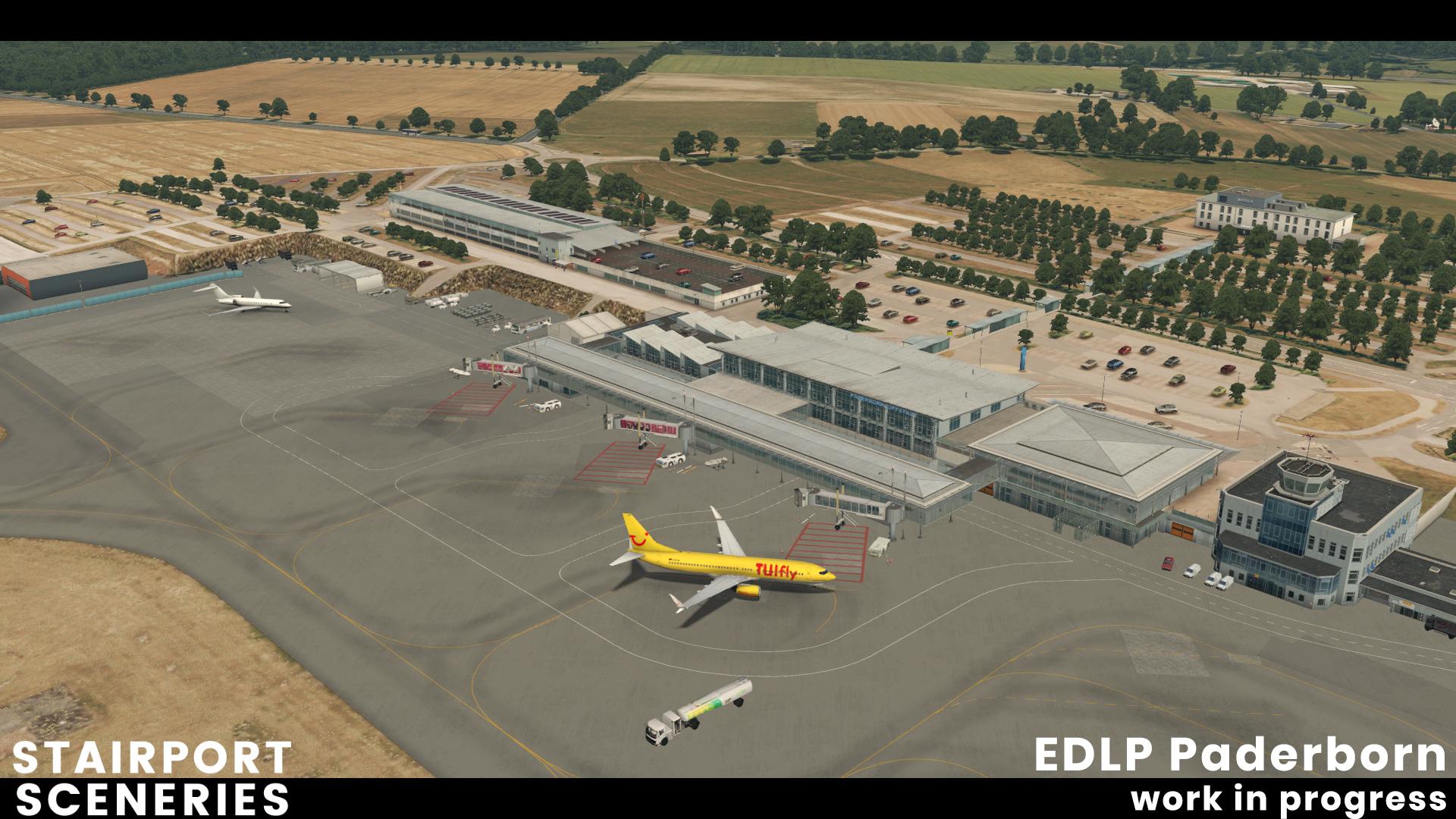 Aerosoft annonce le développement de Paderborn (EDLP) pour X-Plane