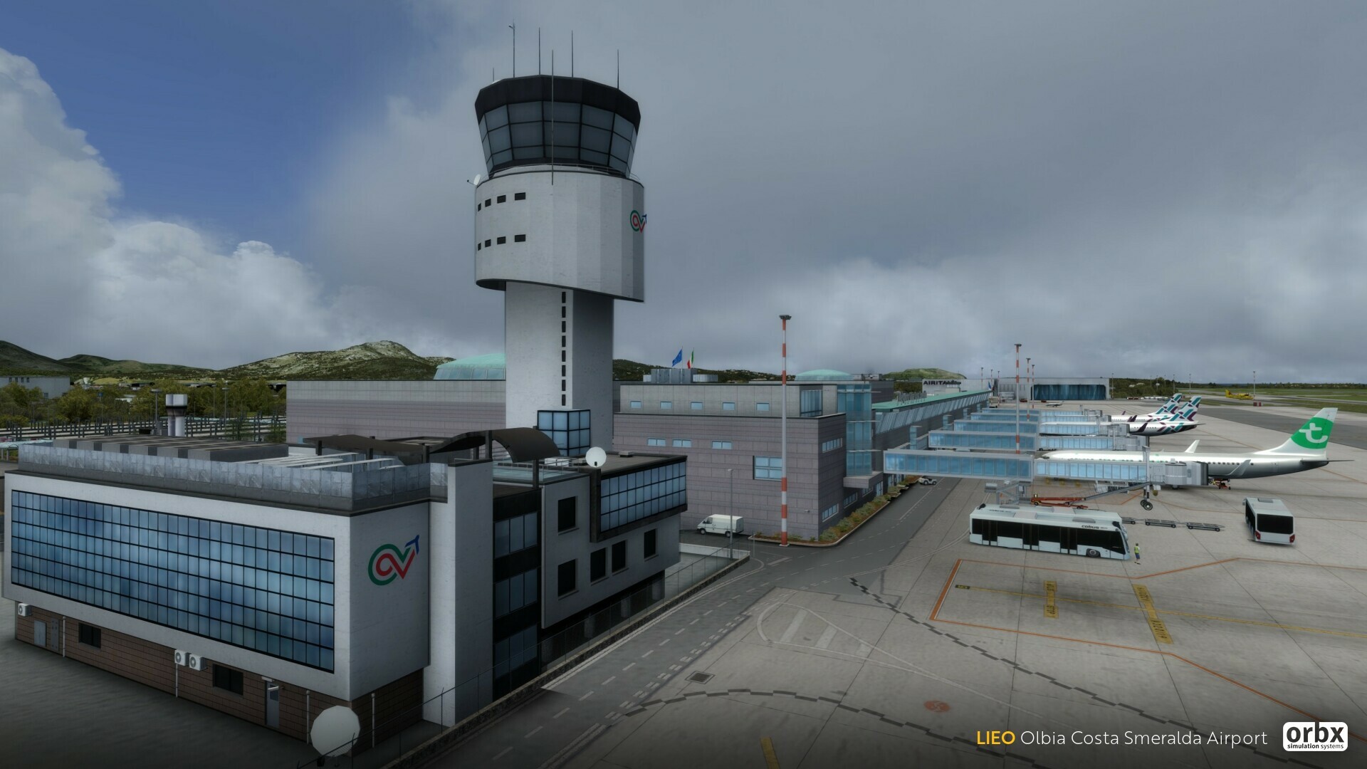 L'aéroport d'Olbia Costa Smeralda d'Orbx disponible!