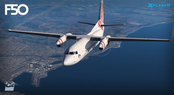 Le Fokker 50 de Carenado annoncé pour X-Plane 11