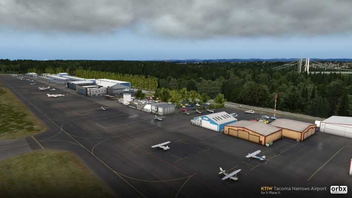 L'aéroport de Tacoma Narrows (KTIW) par Orbx disponible pour P3D et X-Plane
