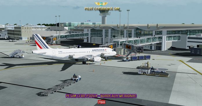 La scène de Bordeaux par Pilot Experience Sim disponible pour Prepar3D