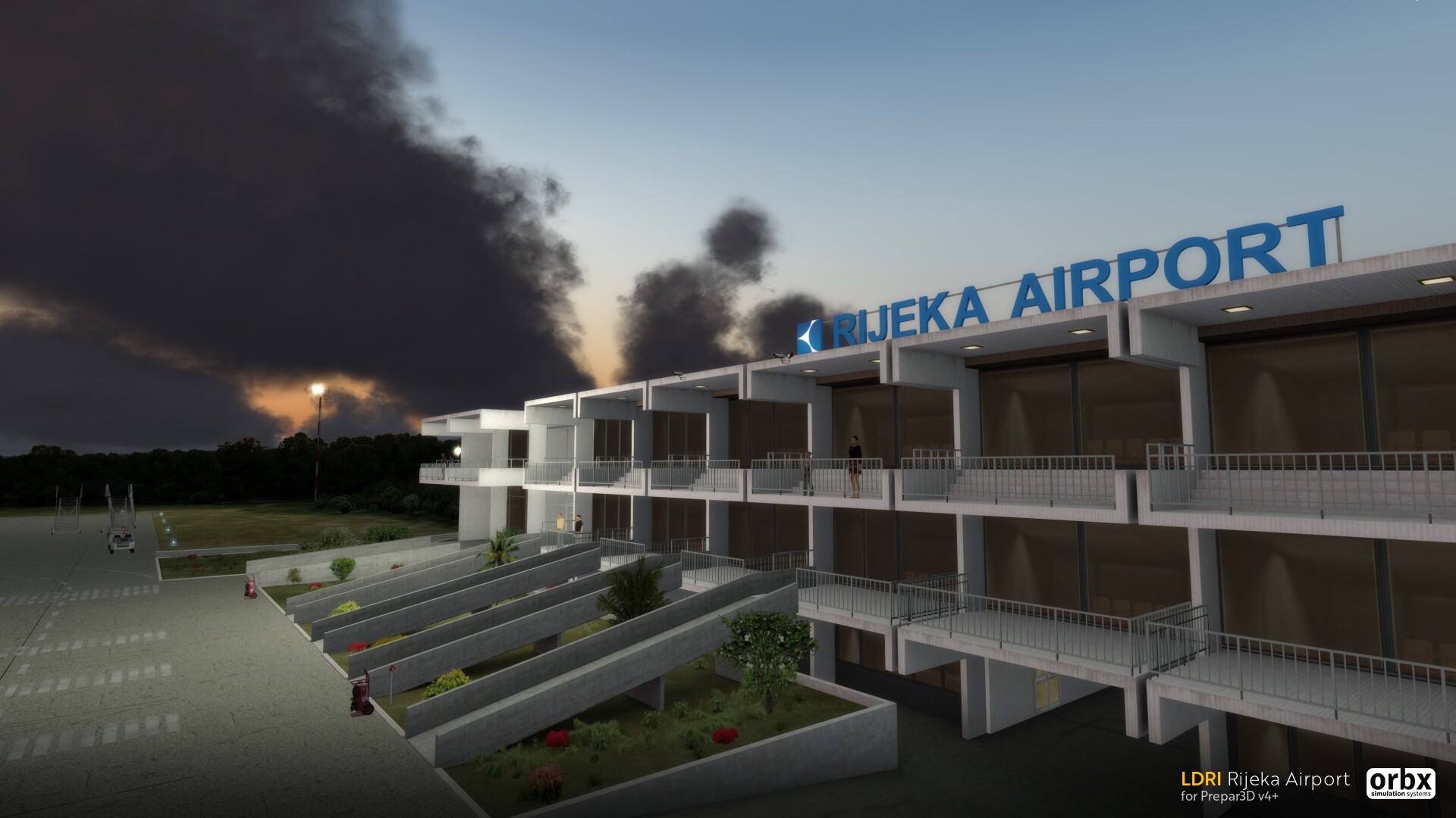 La scène de l'aéroport de Rijeka par Orbx est maintenant disponible
