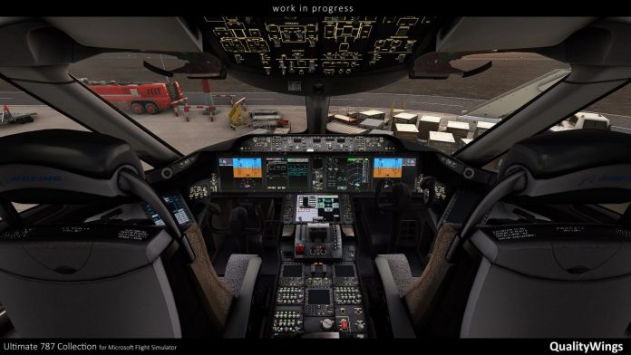 QualityWings Simulations annonce le 787 sur Microsoft Flight Simulator